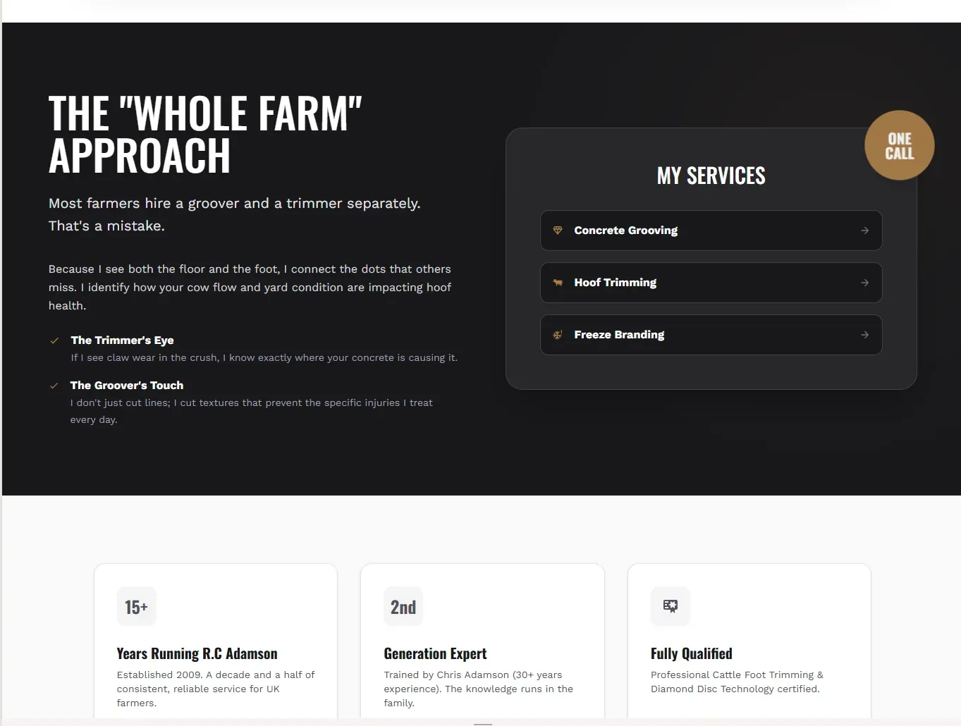 Concrete Grooving mobile experience